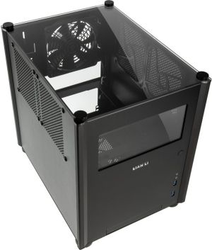 Obudowa Lian Li PC-Q36WX - Mini-ITX - USB 3.0 - czarna z dwoma oknami 6