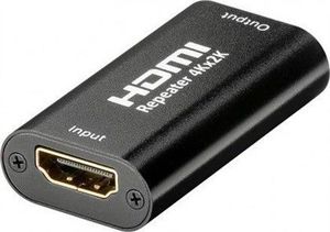 System przekazu sygnału AV Goobay Goobay HDMI 4K2K repeater, gold-plated HDMI repeater, Black 1