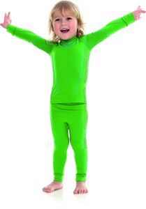 Brubeck Spodnie chłopięce Thermo Kids zielone r. 104/110 (LE12100) 1