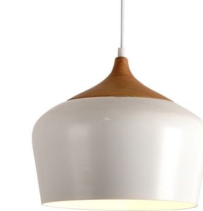 Lampa wisząca Platinet PLATINET PENDANT LAMP REJA P150322-L E27 METAL WHITE+WOOD 35x26 [44031] 1