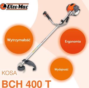 Oleo-Mac OLEO MAC BCH 400 T KOSA SPALINOWA DO TRAWY WYKASZARKA PODKASZARKA PODCINARKA TRYMER MOC 2.2KM KLASA PREMIUM 61459051E2 19