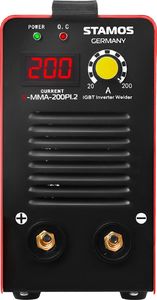 Stamos Kompaktowa niezawodna spawarka MMA IGBT Hot Start 200A 230V S-MMA-200PI.2 2