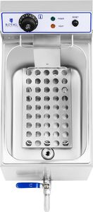 Royal Catering Profesjonalna frytownica do frytek ryb z kranem 3000W 17L Royal Catering RCEF 15E 4