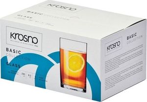 Krosno Komplet 6 Szklanek do Herbaty i Zimnych Napojów Zestaw 250ml Krosno uniwersalny 7