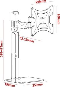 Red Eagle Stojak biurkowy Ax Flexi Duo Combo 13'' - 42'' 10
