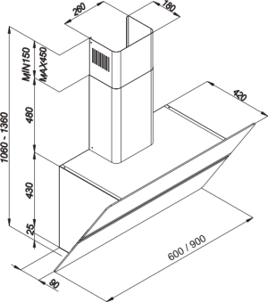 Okap Amica OKC 957S 2