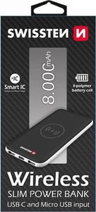 Powerbank Swissten Wireless 8000mAh Czarny 2