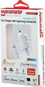Ładowarka Promate Promate, Ładowarka samochodowa, proChargeLT, 10-24V, 5V, 2100mA, Lightning 3