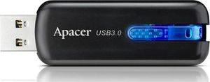 Pendrive Apacer Apacer USB flash disk, 3.0, 16GB, AH354, czarny, niebieski, AP16GAH354B-1, z wysuwanym złączem 1