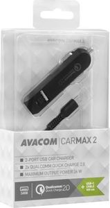 Ładowarka Avacom CarMAX 2 2x USB-A 2 A  (NACL-QC2XC-KK) 2