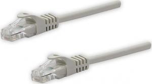 UTP patchcord, Cat.5e, RJ45 M-1m, nieekranowany, szary, czysta miedź economy 1