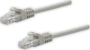 UTP patchcord, Cat.5e, RJ45 M-10m, nieekranowany, szary, czysta miedź economy 1