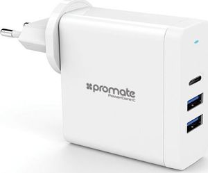 Ładowarka Promate PowerCore 2x USB-A 1x USB-C 3 A (AISPOWERCORECWH) 5