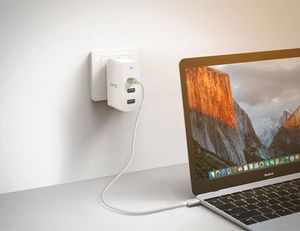 Ładowarka Promate PowerCore 2x USB-A 1x USB-C 3 A (AISPOWERCORECWH) 6