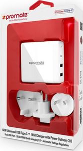 Ładowarka Promate PowerCore 2x USB-A 1x USB-C 3 A (AISPOWERCORECWH) 8