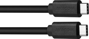 Kabel USB Avacom USB-C - USB-C 1 m Czarny (DCUS-TPCC-P10B) 1