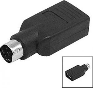 Adapter USB USB - PS/2 Czarny 1
