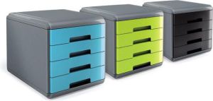Arda organizer MyDesk szaro-czarny 4 szuflady (18P4PN) 2