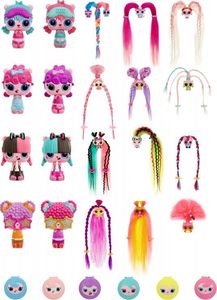 Figurka MGA Pop Pop Hair Surprise Zestaw z laleczką i pupilkiem 3w1 - Roll (Seria 1) (562665_E) 5
