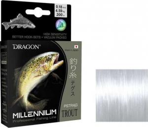 Dragon Fishing Żyłka Millenium PSTRĄG 175m 0.22mm 5.98 kg przeźrocz./fluo 1