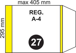 Folplast Okładka na podr A4 regulowana NR 27 (20szt) 1