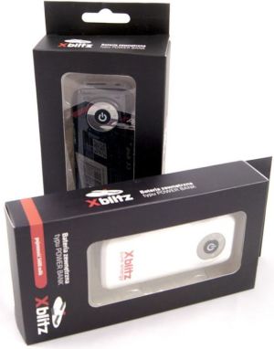 Powerbank Xblitz Bateria zewnętrzna z funkcją latarki, 5600mAh Czarna 5