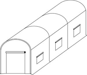 Funfit Szklarnia 400 cm x 200 cm x 250 cm 12