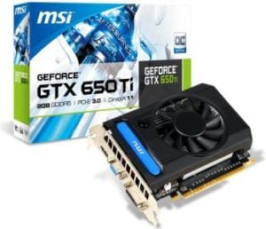 Karta graficzna MSI GeForce GTX650Ti 2GB DDR5 (128 Bit) DVI, HDMI, BOX (N650TI-2GD5/OC) 1