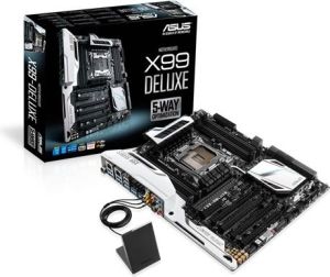 Płyta główna Asus X99-DELUXE, QuadDDR4-2133, SATA Express, SATA3, RAID, ATX 11