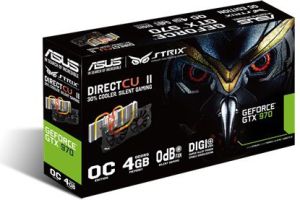 Karta graficzna Asus GeForce GTX 970 Strix 4GB DDR5 (256 bit) DP, HDMI, 2x DVI (STRIX-GTX970-DC2OC-4GD5) 8