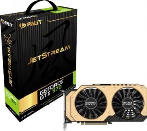 Karta graficzna Palit GeForce GTX 970 JetStream, 4GB, GDDR5 (256 Bit) DVI, HDMI, 3x miniDP, BOX (NE5X970H14G2J) 1