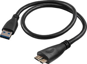 Kabel USB Akyga USB-A - microUSB 0.5 m Czarny (AK-USB-26) 1