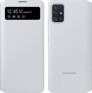 Samsung Etui Samsung S View Wallet Cover Białe do Galaxy A71 (EF-EA715PWEGEU) uniwersalny 1