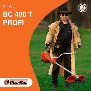 Oleo-Mac OLEO MAC BC 400 T PROFI KOSA SPALINOWA DO TRAWY PROFESJONALNA WYKASZARKA PODKASZARKA PODCINARKA MOC 3.7 KM KLASA PREMIUM 61429002E2 5