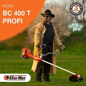 Oleo-Mac OLEO MAC BC 400 T PROFI KOSA SPALINOWA DO TRAWY PROFESJONALNA WYKASZARKA PODKASZARKA PODCINARKA MOC 3.7 KM KLASA PREMIUM 61429002E2 6