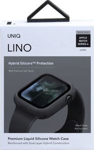 Uniq UNIQ etui Lino Apple Watch Series 5/4 40MM czarny/ash black 4