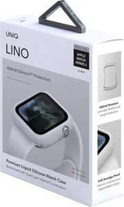 Uniq UNIQ etui Lino Apple Watch Series 5/4 44MM biały/dove white 5
