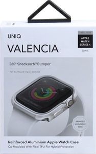 Uniq UNIQ etui Valencia Apple Watch Series 5/ 4 40MM srebrny/titanium silver 4