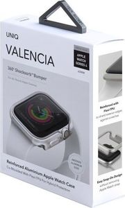 Uniq UNIQ etui Valencia Apple Watch Series 5/ 4 40MM srebrny/titanium silver 5