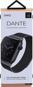 Uniq UNIQ pasek Dante Apple Watch Series 4 44MM Stainless Steel czarny/midnight black 6