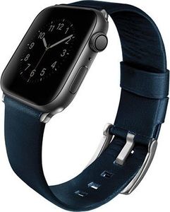 Uniq UNIQ pasek Mondain Apple Watch Series 4 44MM Genuine Leather niebieski/royal blue 1