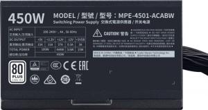 Zasilacz Cooler Master MWE V2 450W (MPE-4501-ACABW-EU) 4