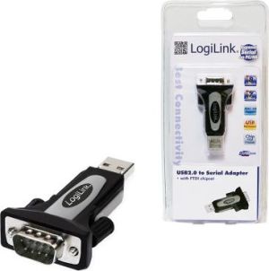 Adapter USB LogiLink USB - RS-232 Czarny  (AU0034) 1