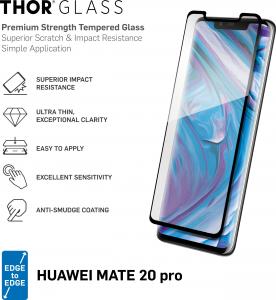 Thor Szkło hartowane Edge to Edge/Full Screen z aplikatorem do Mate 20 Pro 2