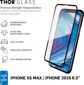 Thor Szkło hartowane Edge to Edge/Full Screen z aplikatorem do iPhone 11 PRO MAX/XS MAX 2