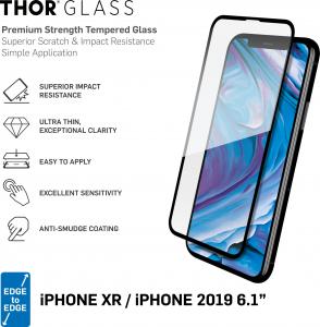 Thor Szkło hartowane Edge to Edge/Full Screen z aplikatorem do iPhone 11/XR 2