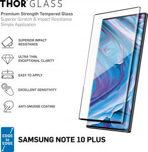 Thor Szkło hartowane Edge to Edge/Full Screen z aplikatorem do Galaxy Note 10+ 2