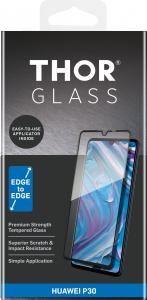 Thor Szkło hartowane Edge to Edge z aplikatorem do P30 czarne 3