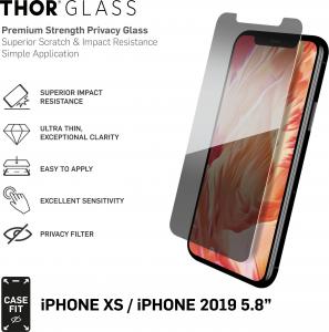 Thor Szkło hartowane prywatyzujące Case Fit z aplikatorem do iPhone 11 PRO/XS 2