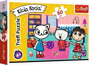 Trefl Puzzle 60 elementów Kicia Kocia z przyjaciółmi (TREF766) 1